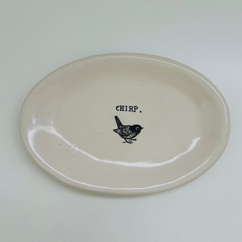 M STUDIOS Original Rae Dunn Oval Appetizer Snack Plate - CHIRP.
